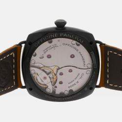Panerai Brown Composite Radiomir PAM00504 Manual Winding Men's Wristwatch 47 mm