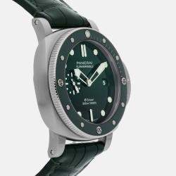 Panerai Submersible Quarantaquattro Esteel Verde Smeraldo PAM 1287 Automatic Men's Wristwatch 44MM