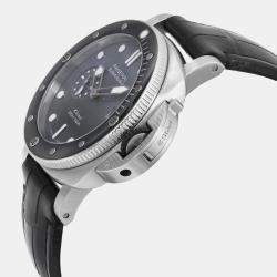 Panerai Black Stainless Steel Submersible PAM01288 Automatic Men's Wristwatch 44mm