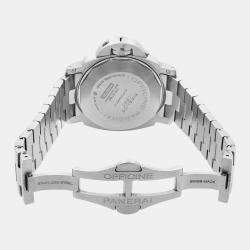 Panerai Black Stainless Steel Luminor Marina PAM00299 Automatic Men's Wristwatch 44mm