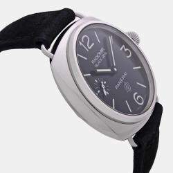 Panerai Black Stainless Steel Radiomir Black Seal  PAM00380 Manual Winding Men's Wristwatch 44mm
