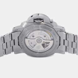 Panerai Blue Stainless Steel Luminor Marina PAM01058 Automatic Men's Wristwatch 44 mm