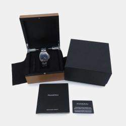 Panerai Blue Stainless Steel Luminor Marina PAM01058 Automatic Men's Wristwatch 44 mm