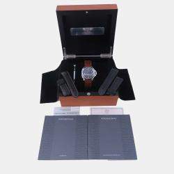 Panerai Black Stainless Steel Luminor Marina PAM00005 Manual Winding Men's Wristwatch 44 mm
