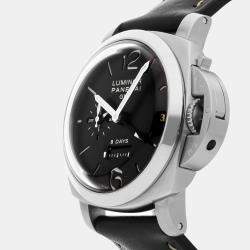 Panerai Luminor 1950 8 Days GMT Acciaio PAM 233 Manual Winding Men's Wristwatch 44MM
