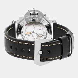 Panerai Luminor 1950 8 Days GMT Acciaio PAM 233 Manual Winding Men's Wristwatch 44MM