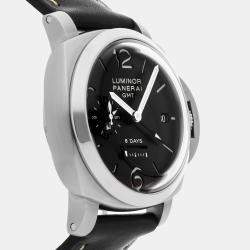 Panerai Luminor 1950 8 Days GMT Acciaio PAM 233 Manual Winding Men's Wristwatch 44MM