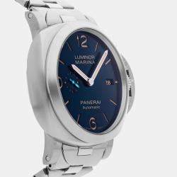 Pre-Owned Panerai Blue Dial  Luminor 1950 Automatic  Men's Watch 44 mm