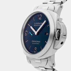 Pre-Owned Panerai Blue Dial  Luminor 1950 Automatic  Men's Watch 44 mm