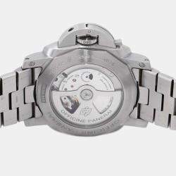 Panerai Black Stainless Steel Luminor PAM00329 Automatic Men's Wristwatch 44 mm