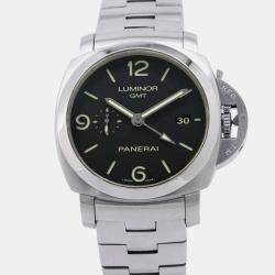 Panerai Black Stainless Steel Luminor PAM00329 Automatic Men's Wristwatch 44 mm