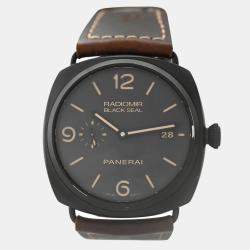 Panerai Black Ceramic Radiomir Black Seal PAM00505 Men's Wristwatch 45 mm