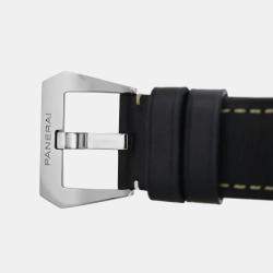 Panerai Black Stainless Steel Radiomir PAM 00753 Manual Winding Men's Wristwatch 45 mm