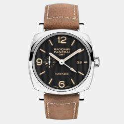 Panerai Black Stainless Steel Radiomir PAM00657 Automatic Men's Wristwatch 45 mm
