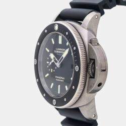 Panerai Black Titanium Luminor Submersible 1950 Automatic Men's Wristwatch 47 mm