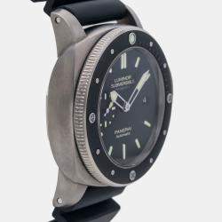 Panerai Black Titanium Luminor Submersible 1950 Automatic Men's Wristwatch 47 mm