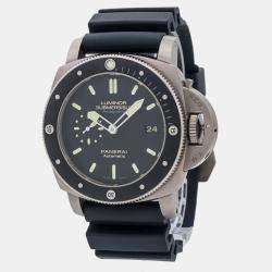 Panerai Black Titanium Luminor Submersible 1950 Automatic Men's Wristwatch 47 mm