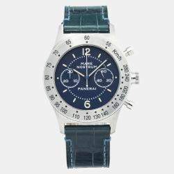 Panerai Mare Nostrum PAM00716 Blue Dial Stainless Steel  Manual Winding Men's Wristwatch 42 mm