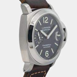 Panerai Luminor Marina PAM00104 Black Dial Stainless Steel  Automatic Men's Wristwatch 44 mm