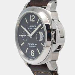 Panerai Luminor Marina PAM00104 Black Dial Stainless Steel  Automatic Men's Wristwatch 44 mm