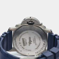Panerai Blue Titanium Submersible PAM00692 Automatic Men's Wristwatch 47mm