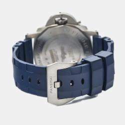 Panerai Blue Titanium Submersible PAM00692 Automatic Men's Wristwatch 47mm