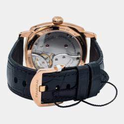 Panerai Black 18K Rose Gold Radiomir PAM00515 Manual Winding Men's Wristwatch 47mm
