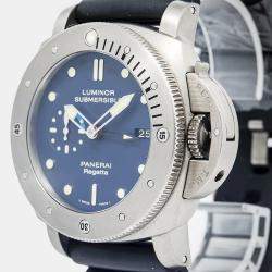 Panerai Luminor Submersible PAM00371 Automatic Blue Titanium Men's Wristwatch 47mm