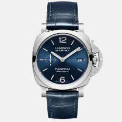 Panerai Luminor Marina PAM01393 Automatic Blue Stainless Steel Men's Wristwatch 42mm