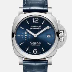Panerai Luminor Marina PAM01393 Automatic Blue Stainless Steel Men's Wristwatch 42mm