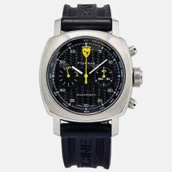 Panerai Ferrari Scuderia Flyback FER00014 Automatic Black Stainless Steel Men's Wristwatch 44mm