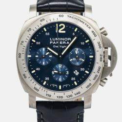 Panerai Luminor Daylight PAM00326 Automatic Titanium Blue Men's Wristwatch 44mm