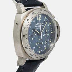 Panerai Luminor Daylight PAM00326 Automatic Titanium Blue Men's Wristwatch 44mm