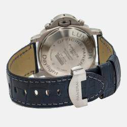 Panerai Luminor Daylight PAM00326 Automatic Titanium Blue Men's Wristwatch 44mm