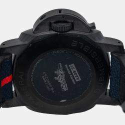 Panerai Submersible Luna Rossa PAM01563 Limited Edition Automatic Blue Carbon Men's Wristwatch 44mm