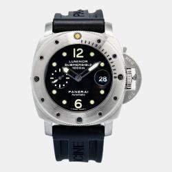 Panerai Luminor Submersible PAM00243 Automatic Black Stainless Steel Men's Wristwatch 44 mm