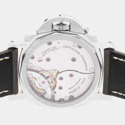 Pre Owned Panerai Luminor 1950 3 Days Firenze Boutique Edition PAM00605 Manual Winding Grey Stainless Steel Men’s Wristwatch 47mm