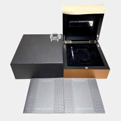 Pre Owned Panerai Luminor 1950 3 Days Firenze Boutique Edition PAM00605 Manual Winding Grey Stainless Steel Men’s Wristwatch 47mm