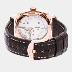 Pre Owned Panerai Radiomir 1940 PAM00515 Manual Winding Black 18k Rose Gold Men’s Wristwatch 47mm