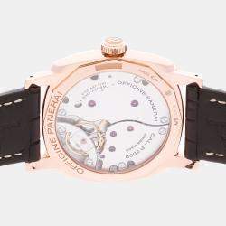 Pre Owned Panerai Radiomir 1940 PAM00515 Manual Winding Black 18k Rose Gold Men’s Wristwatch 47mm