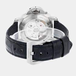 Pre Owned Panerai Luminor PAM01360 Automatic Black Stainless Steel Men's Wristwatch 44 mm