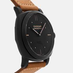 Pre Owned Panerai Radiomir 1940 PAM00577 Manual Winding Black Ceramic Men’s Wristwatch 48mm