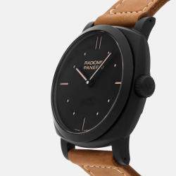 Pre Owned Panerai Radiomir 1940 PAM00577 Manual Winding Black Ceramic Men’s Wristwatch 48mm