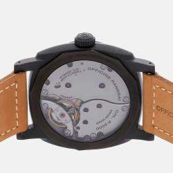 Pre Owned Panerai Radiomir 1940 PAM00577 Manual Winding Black Ceramic Men’s Wristwatch 48mm
