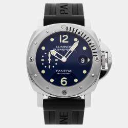 Pre Owned Panerai Luminor Submersible PAM00731 Automatic Blue Stainless Steel Men’s Wristwatch 44mm