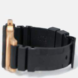 Pre Owned Panerai Submersible PAM02070 Automatic Black 18k Rose Gold Men's Wristwatch 44 mm