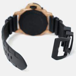 Pre Owned Panerai Submersible PAM02070 Automatic Black 18k Rose Gold Men's Wristwatch 44 mm