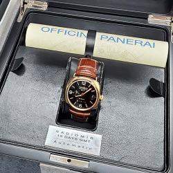 Pre Owned Panerai Radiomir PAM00273 Automatic Black 18K Rose Gold Men’s Wristwatch 45 mm