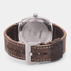 Pre Owned Panerai Beige Stainless Steel Radiomir PAM01350 Manual Winding Men's Wristwatch 44.5 mm