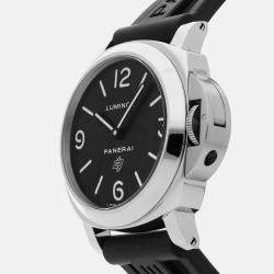 Pre Owned Panerai Luminor PAM00000 Manual Winding Black Stainless Steel Men’s Wristwatch 44 mm